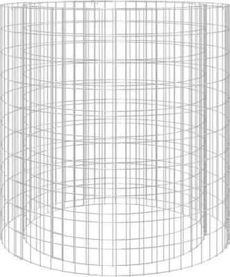 Image de vidaXL Foyer en gabion Ø 100 cm Fer galvanisé