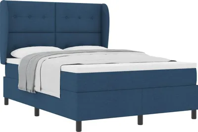 Immagine prodotto di Letto a molle con materasso Blu 160 x 200 cm Tessuto