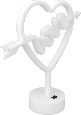 Image de Veilleuse néon en forme de coeur pour mariage, fête, chambre d'enfant, salon, alimentée par piles ou USB