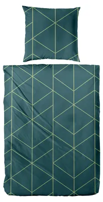 Produktbild von Mako-Satin Bettwäsche 135x200cm Decke, 80x80cm Kissen mit Reißverschluss, temperaturausgleichend