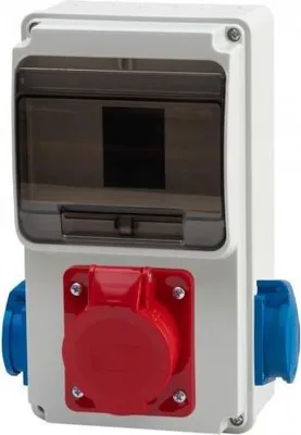 Imagen del producto de Distribuidor 6M ULISSE MINI, 32A/5P, 2x230V, IP54