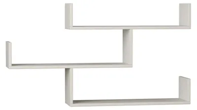 Immagine prodotto di Mensola da parete in legno "Tibet" - 119 x 23 x 66 cm - Bianco