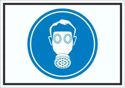 Produktbild von Schutzmaske tragen Symbol Aufkleber A9 (37x52mm)