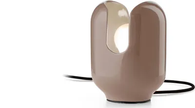 Immagine prodotto di Lampada da tavolo in Vetroceramica 20 cm moka E27 design retrò in Vetroceramica