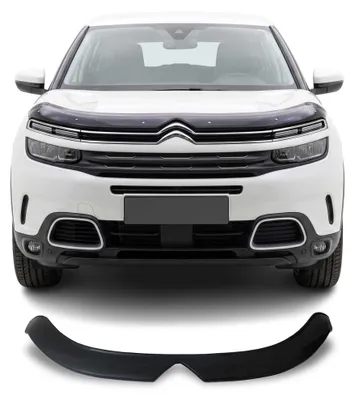 Image de Deflecteurs d'air capot de voiture pour Citroen C5 Aircross SUV 2018-2024 Noir, Image générée par une IA