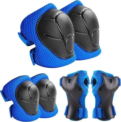 Obrázek produktu pro Chrániče kolen pro děti – chrániče na inline brusle pro chlapce – 3–8 let – sada chráničů pro děti na bruslení a jízdu na kole