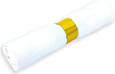 Produktbild von Echtwerk 4-teiliges Serviettenring-Set aus Edelstahl, Gold-Edition, Serviettenhalter, Serviettenschnallen, Universal, Tischdekoration für Hochzeiten