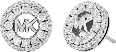 Produktbild von Michael Kors MKC1827040 Damen Ohrstecker Messing Silber weiß