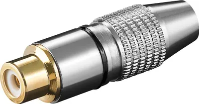 Produktbild von Cinchkupplung schwarz High Quality Metalllausführung