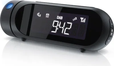 Produktbild von BEARWARE DAB+ Radiowecker mit Projektion - Küchenradio digital – FM und DAB/DAB + Radio mit je 20 Speicherplätzen – 16 Lautstärkestufen – Wecker – 4 Helligkeitsstufen - Projektionswecker