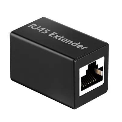 Obrázek produktu pro Prodlužovací adaptér Ethernet RJ45 Kompaktní provedení Černá
