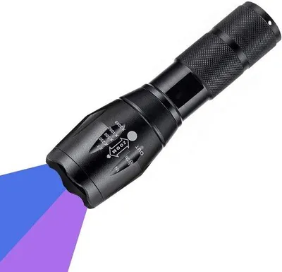 Immagine prodotto di Lampada UV 2 in 1, 365 nm e 395 nm, funzione zoom, rilevatore di urina animale, farfalle, fotografia di arte rupestre