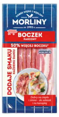 Obrázok produktu pre Morliny Boczek wędzony parzony 150 g