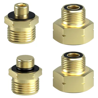 Produktbild von Gas Adapter Set, Gasflaschen Adapter für Druckregler-Anschluss an ausländische Gasflaschen, Europa Gasanschluss Adapter
