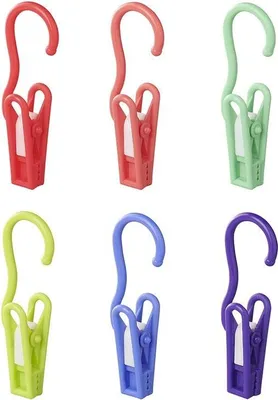 Obrázek produktu pro ProPlus Klammern mit Haken Wäscheklammern Set von 6 Stück