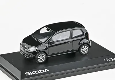 Obrázok produktu pre Škoda Citigo 3-dverová (2011) - Tmavočierna metalíza ABREX 1:43