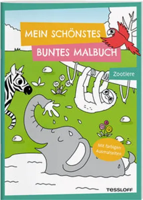 Produktbild von Mein schönstes buntes Malbuch. Zootiere