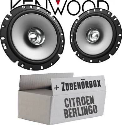 Produktbild von Lautsprecher Boxen Kenwood KFC-S1756 - 16,5cm Koax Auto Einbauzubehör - Einbauset passend für Citroen Berlingo 2 - justSOUND