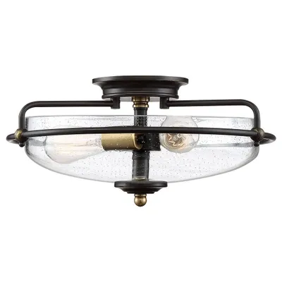 Zdjęcie produktu dla Lampa wisząca Griffin brązowa 3xE27x60W metal wym:19x42x42cm IP20 Quoizel
