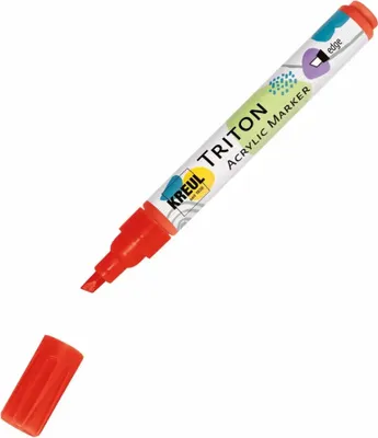 Obrázek produktu pro KREUL 17818, 1 kusů, Červená, Rozšířený hrot, Červená, Vermilion Red, Kulatý
