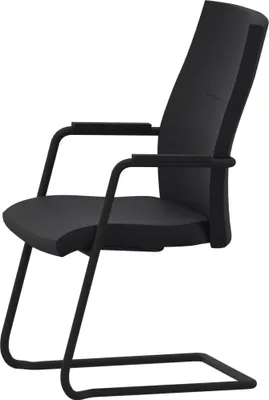 Produktbild von Besucherstuhl SO-one 110kg Buchenschichtholz 100 % Polyester recycelt schwarz