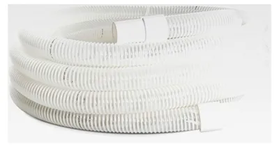 Produktbild von EVAPOOL 38mm 9 m – Schwimmender Spiralschlauch für die Poolreinigung, inklusive Muffen, Weiß
