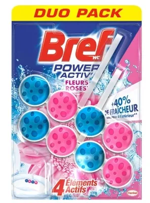 Zdjęcie produktu dla Bref Zawieszka do WC Fresh Flowers, 2 x 50g