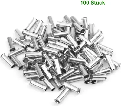 Produktbild von Aderendhülsen isoliert unisoliert blank 0,34-16 mm² Sortiment Box Dose Kabel - Bauform / Art: Unisoliert einadrig blank - Querschnitt: 4 mm² - Menge: 100 Stk