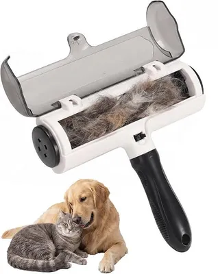 Produktbild von PolkaHome® Tierhaar-Entferner Roller für Haustierhaare, Wiederverwendbare Fusselrolle für Katzen- und Hundehaare, für Teppiche, Sofa,