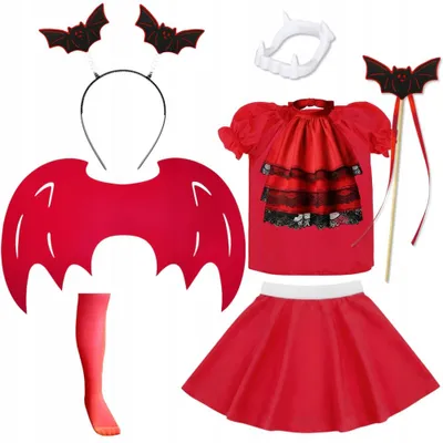 Produktbild von Vampir Kostüm für Kinder Halloween 134-140