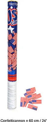 Zdjęcie produktu dla Armatka konfetti USA ok. 60 cm z gwiazdkami