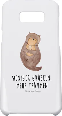 Produktbild von Mr. & Mrs. Panda Samsung Galaxy S8 plus Handyhülle  Otter Muschel - Weiß - Geschenk, Träumen, Motivation, Handy, Hülle, Positiv, Büro, Optimistisch, Cover, Case
