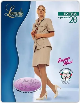 Produktbild von LEVANTE Damen Strumpfhose 20 den kalibriert für Übergrößen Art. EXTRA 20 TIGHTS, 3-4 XL, Poliammide 84%,Elasthan 16%