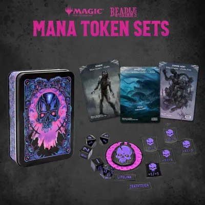 Produktbild von Magic the Gathering Dice and Token Pack Black Mana
