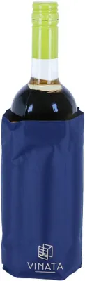 Produktbild von Wein Sleeve Dunkelblau, Flaschenkühler, Kühlhülle für 1 Flasche, für die Küche