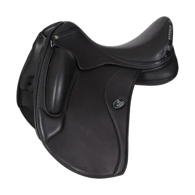 Produktbild von Acavallo Leonardo Dressage Saddle With Flocked Panels, Größe:17.5 Zoll, Farbe:black