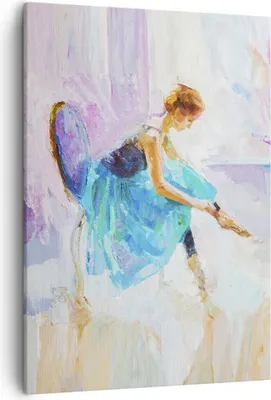 Produktbild von Bild auf Leinwand - Leinwandbild - Einteilig - Balletttänzer tanzen - 50x70cm - Wand Bild - Wanddeko - Wandbilder - Leinwanddruck - Wanddekoration - Leinwand bilder - Wandbild - PA50x70-3766