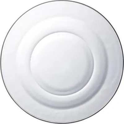 Image de Lys - Assiette creuse en verre transparent x6 - 21cm