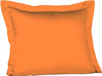 Produktbild von Fleuresse Mako-Satin-Kissenbezug uni colours Farbe orange 2044