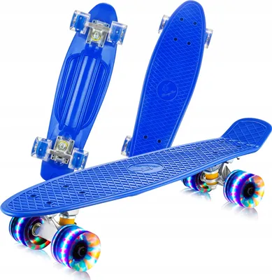 Produktbild von Skateboard Für Kinder Abec-7 100Kg Fiszka Geschenk Leuchtende Räder Pennyboard