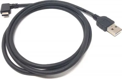 Produktbild von System-S USB 3.1 Typ C 90° Gewinkelt zu USB 2.0 A Kabel 100cm