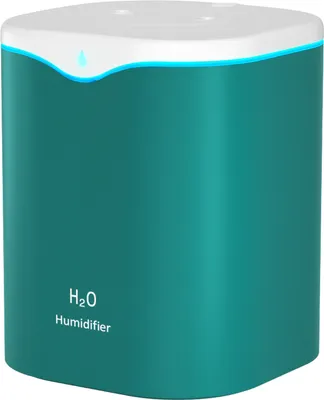 Produktbild von 2L Doppelspray-Luftbefeuchter mit LED-Licht Cool Mist Auto Shut-Off Luftbefeuchter Tragbare Schreibtisch-Luftbefeuchter fuer Schlafzimmer Home Baby Room
