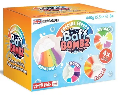 Obrázok produktu pre ZIMPLI KIDS Rainbow Baff Bombz - Badebomben 4er Set