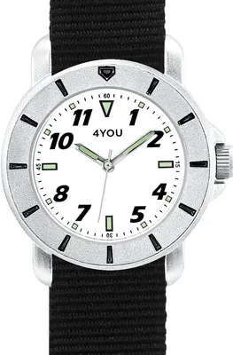 Produktbild von 4YOU Uni Uhr Armbanduhr Analog Quarz Nylon 250002005