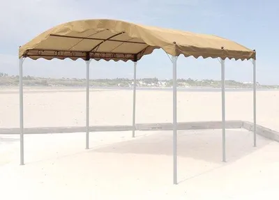 Productafbeelding van Vervangend Dak voor Boogpergola 3x4 Meter - Zandkleurig Paviljoen Overkapping