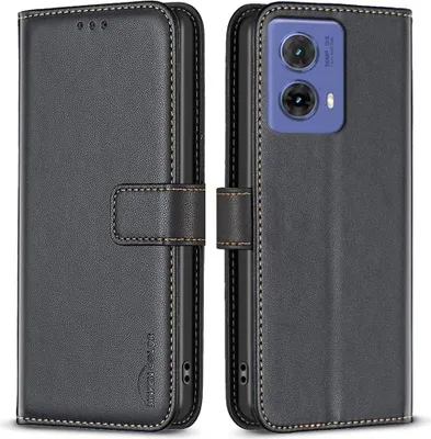 Produktbild von Motorola Moto G85 Hülle - BINFEN Klapphülle - Schwarz