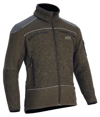 Produktbild von PSS Faserstrickjacke X-treme Arctic Grün meliert Größe L