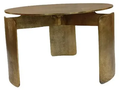 Produktbild von Starfurn Runder Couchtisch Darwin Gold Aluminium 60 cm