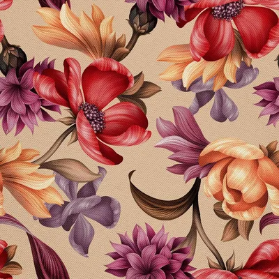 Produktbild von OUTDOOR DEKOSTOFFE OXFORD - Motiv Wildblumen 1 I DX191