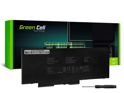 Image de Green Cell - Batterie d'ordinateur portable (équivalent à : Dell 93FTF, Dell GJKNX) - Lithium polymère - 4 cellules - 6000 mAh - noir (DE128V2)